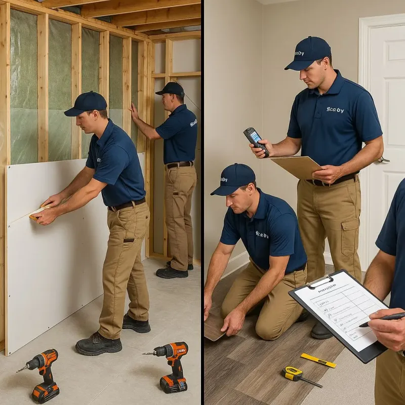 Repairs and Reconstruction process in New Territory, TX